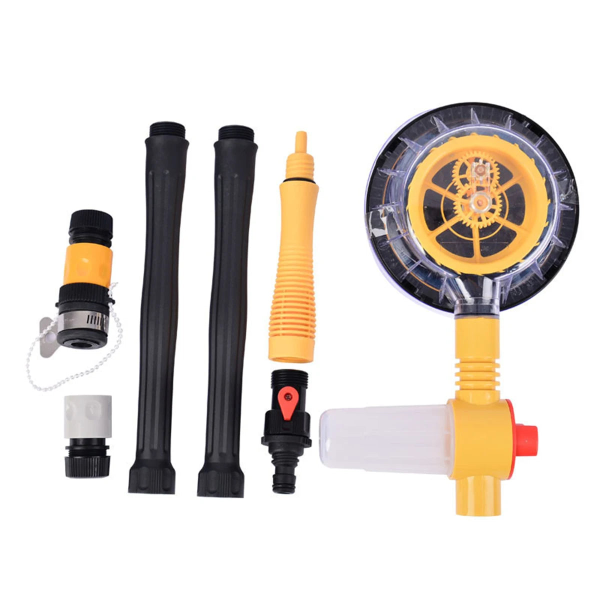 Escova Rotativa AutoClean® Alta Pressão 360° - Kit Completo