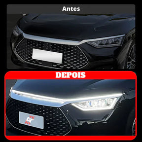 Fita led sequencial para Capô + Farol (Kit Iluminação Limitado)