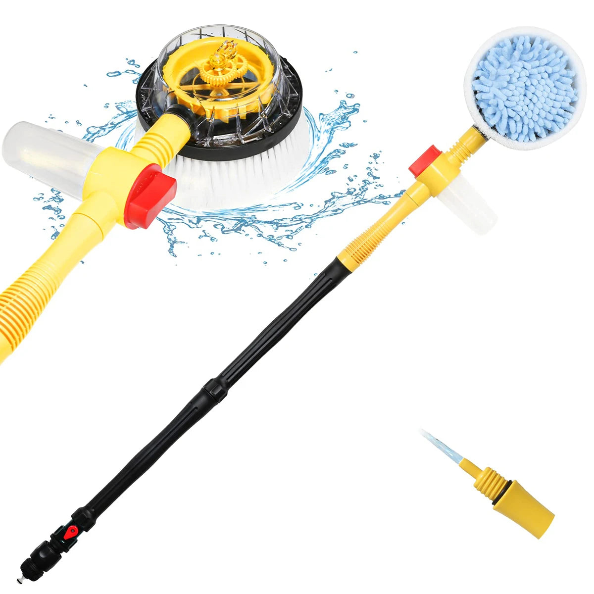 Escova Rotativa AutoClean® Alta Pressão 360° - Kit Completo