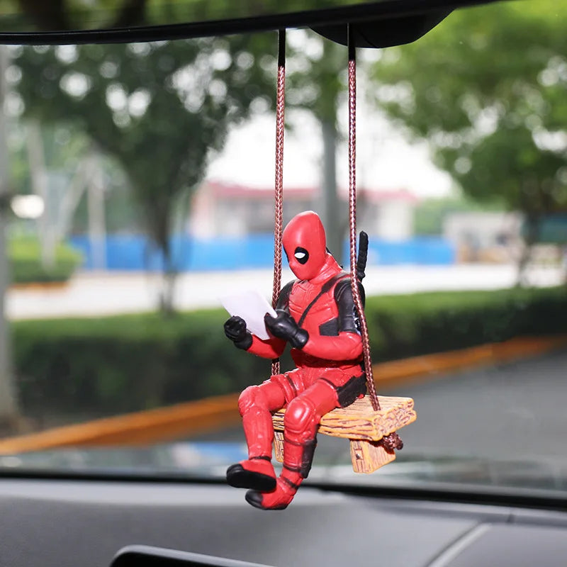 Action Figure - Deadpool no Balanço Decoração para Carro