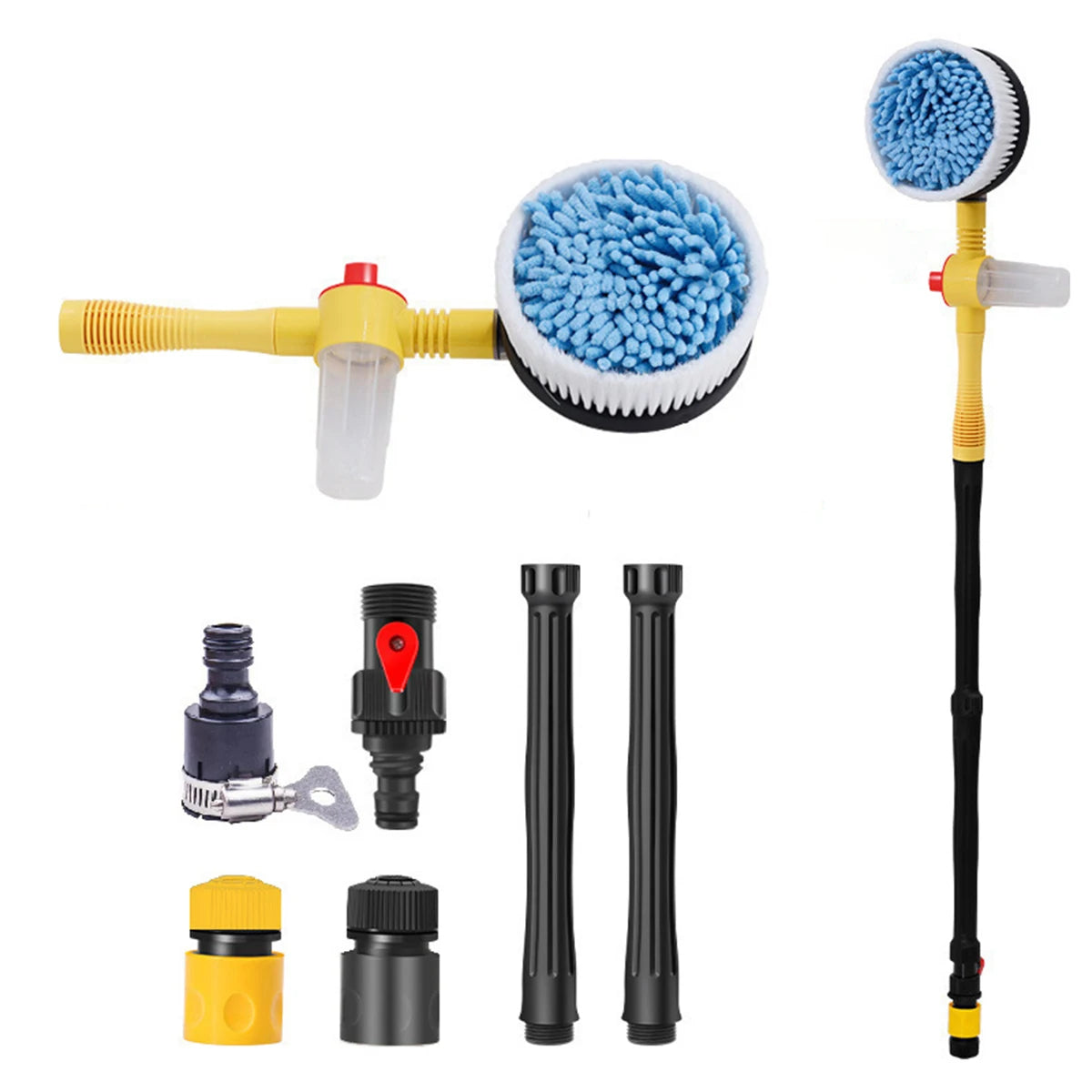 Escova Rotativa AutoClean® Alta Pressão 360° - Kit Completo
